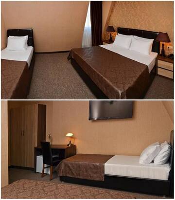 Фото номера Трехместный номер (1 двуспальная и 1 односпальная кровать) Отель Hotel Margi г. Тбилиси 4