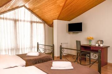 Фото номера Просторный двухместный номер с 2 отдельными кроватями Отель Hotel Vaki г. Тбилиси 6