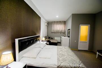 Фото номера Стандартный двухместный номер с 1 кроватью Отель Hotel Batoni Near Airport г. Тбилиси 6