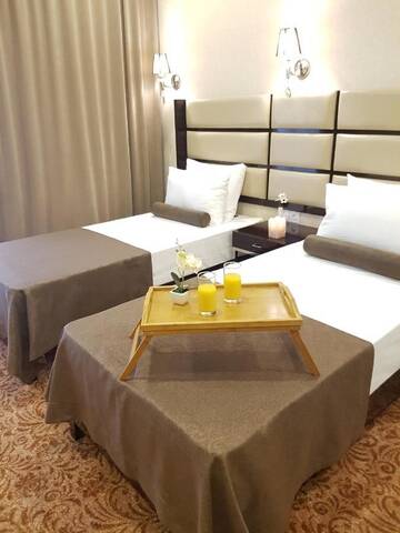 Фото номера Стандартный номер с 2 односпальными кроватями и диваном Отель Apart Hotel MX г. Тбилиси 3