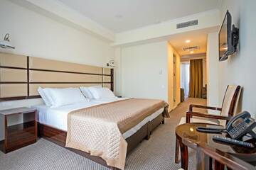 Фото номера Люкс с 1 кроватью или 2 отдельными кроватями, вид на город Отель Hotel Genio г. Тбилиси 3
