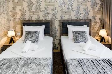 Фото номера Двухместный номер с 2 отдельными кроватями Отель Hotel Makona г. Тбилиси 3