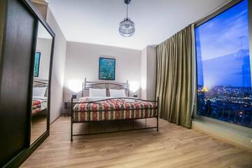 Фото номера Двухместный номер с 1 кроватью и видом на город Отель Hotel Flower г. Тбилиси 3