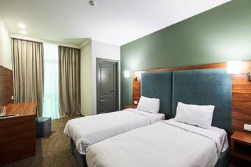 Фото номера Стандартный двухместный номер с 1 кроватью Отель Green Tower Hotel г. Тбилиси 4