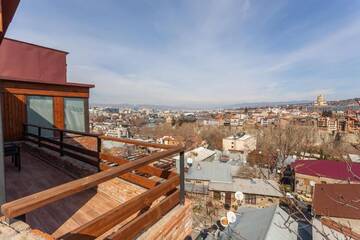 Фото номера Двухместный номер с 1 кроватью и террасой Отель Tabori Terrace г. Тбилиси 9