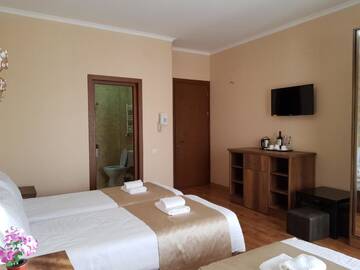Фото номера Трехместный номер с балконом Отель Gold Line Hotel г. Тбилиси 4