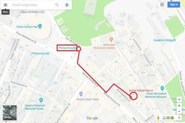 Фото номера Двухместный номер с 2 отдельными кроватями и балконом Проживание в семье homestay23 г. Тбилиси 9