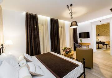 Фото номера Апартаменты-студио с балконом и видом на город Апарт-отели Boutique Apart Hotel Upe г. Тбилиси 5